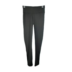 Black Scrunch Butt Full-length Leggings Mid-rise Women's Size Medium